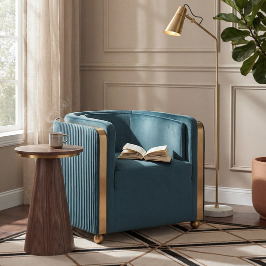 Ozman Lounge Chair - Peacock