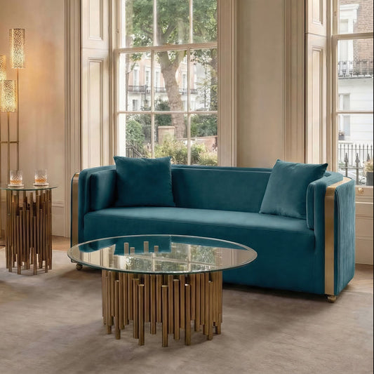 Ozman Two Seat Sofa – Peacock