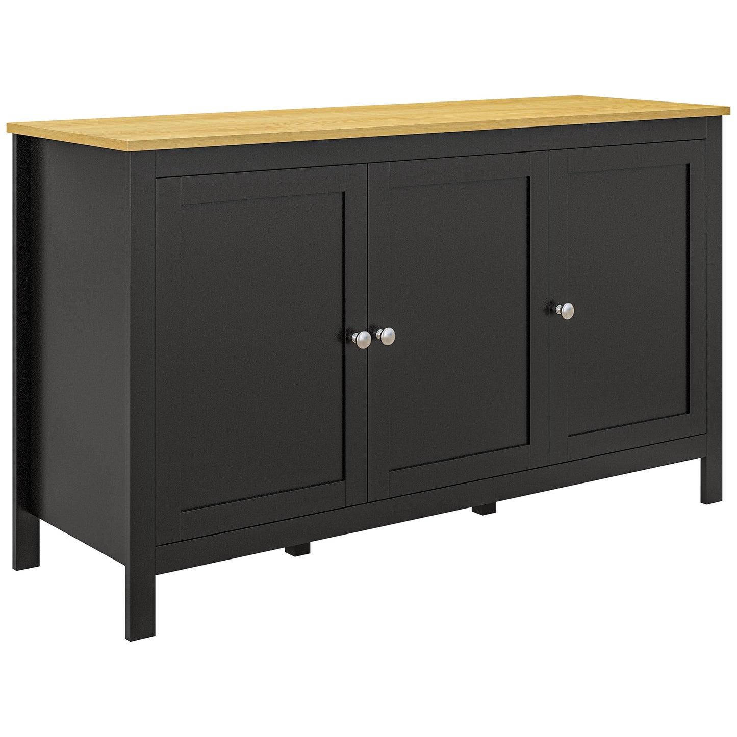 Sideboard Buffet Storage Cabinet, Storage Cabinet with Doors, Black