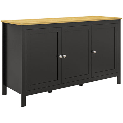 Sideboard Buffet Storage Cabinet, Storage Cabinet with Doors, Black