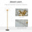 Modern Floor Lamp, Tall Standing Lamp with Dandelion-like Lampshade for Living Room