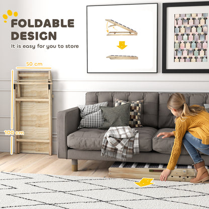 Dog Ramp for Couch, 4 Adjustable Height Dog Climbing Ladder for Bed