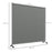 Garden Screen with Wheels, 6ft Rolling Privacy Room Divider, Dark Grey