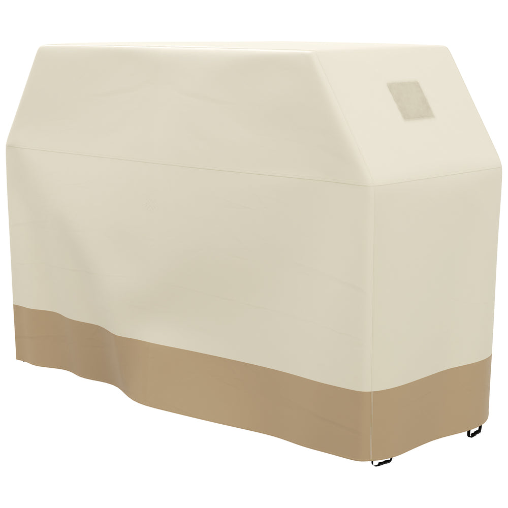 71W x 188Lcm PU Coated Protective Grill Cover - Beige