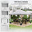 3 x 3 (M) Pop Up Gazebo with 2 Sidewalls, Leg Weight Bags and Carry Bag, Height Adjustable Party Tent Event Shelter for Garden, Patio, White