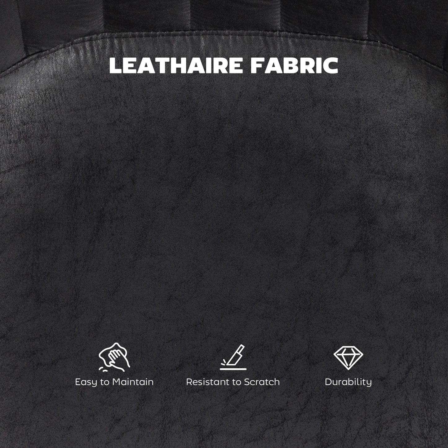 Bar Stools Set of 2 Adjustable Swivel Bar Chairs with Backrest Black