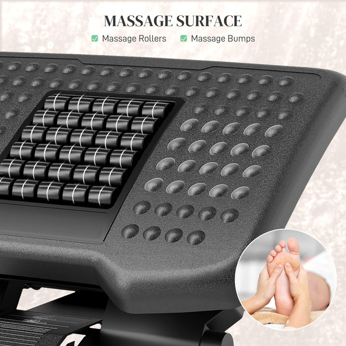 Foot Rest for Under Desk with Massage Function, Adjustable Angle and Height