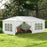 6 x 3 m Party Tent Wedding Gazebo Outdoor Waterproof PE Canopy Shade with 6 Removable Side Walls