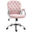 Office Chair Ergonomic 360¬¨‚àû Swivel Diamond Tufted Home Work Velour Padded Base 5 Castor Wheels Pink