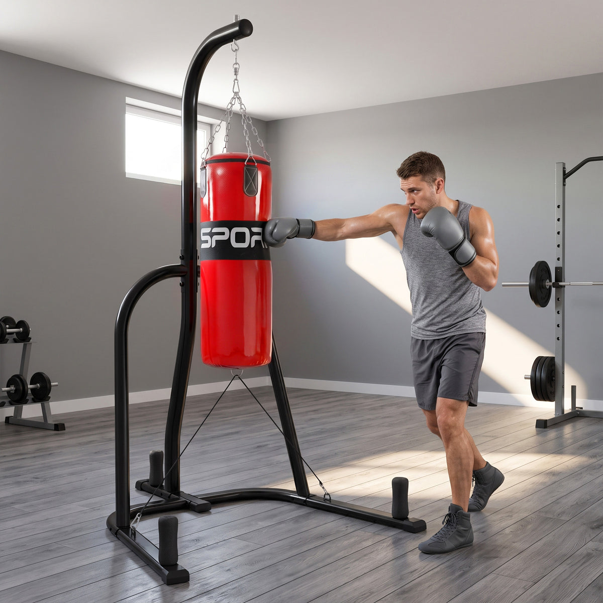 Freestanding Punching Bag for Adults with Stand and Heavy Bag