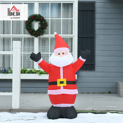 Inflatable 4ft Tall Santa Claus Xmas Decoration Airblown Welcoming Light