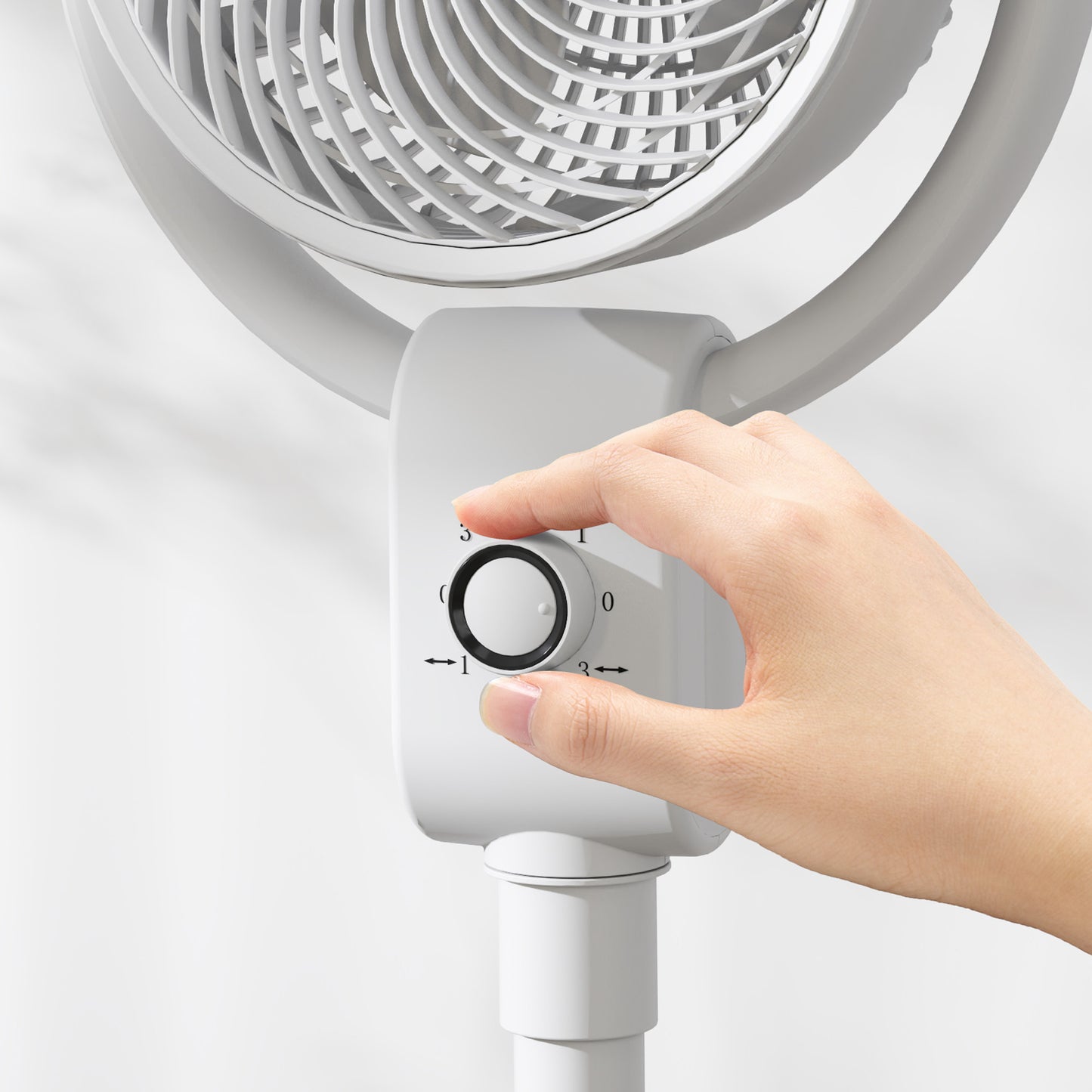 Pedestal Fan, Air Circulation Fan with Oscillating, Tilt, for Home