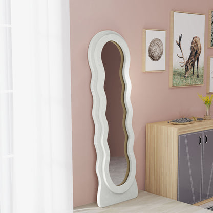 Full Length Mirror, Standing, Leaning or Wall Mirror, White