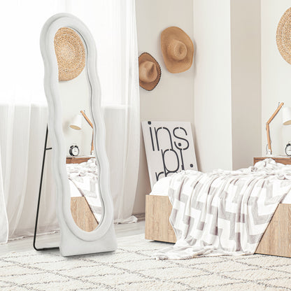 Full Length Mirror, Standing, Leaning or Wall Mirror, White