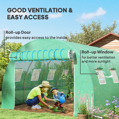 4 x 3 x 2m Greenhouse Replacement Cover ONLY for Tunnel Greenhouse