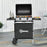 Propane Gas Barbecue Grill 2 Burner Cooking BBQ 5.6 kW w/ Side Shelves