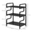 3-Tier Storage Shelf, Metal Shelves for Storage for Home Office, Black