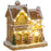 Lighted and Musical Christmas Candy House with Gingerbread Man Brown