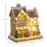 Lighted and Musical Christmas Candy House with Gingerbread Man Brown