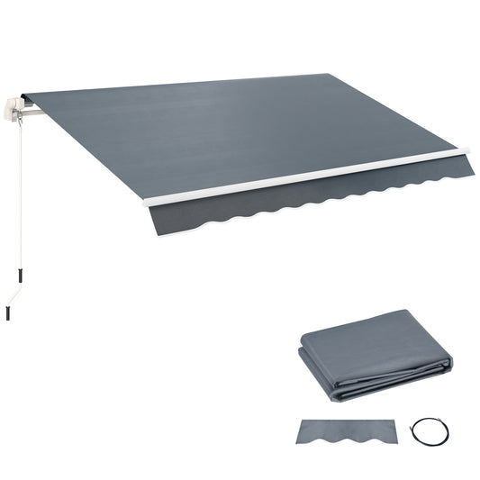 Replacement Canopy for 3 x 2.5 m Awning (Fabric Only), Grey