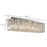 Modern Crystal Ceiling Square Crystal Chandelier for Living Room, Dining Room, Hall, E14 Base, Silver, 80 x 25 x 23cm