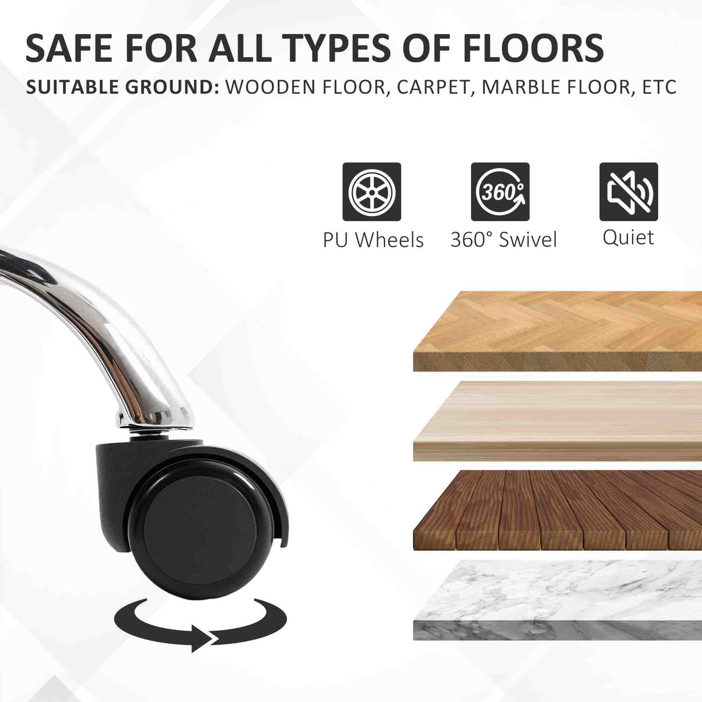 Office Chair, Computer Desk Chair with Spring Cushion, Black