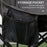 Camping Chair, Lightweight Folding Chair with Carrying Bag and Storage Pocket, Perfect for Festivals, Fishing, Beach and Hiking, Black