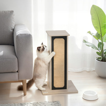 63cm Cat Scratching Post, Scratcher w/ Replaceable Scratching Board