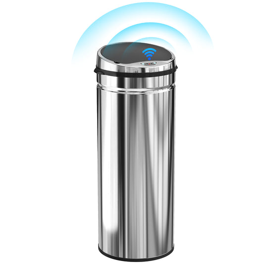 50L Sensor Bin, Stainless Steel Kitchen Bin with Automatic Close