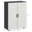 kleankin Bathroom Cabinet, Small Bathroom Storage Cabinet with 2-Doors Cupboard, 2 Adjustable Shelves and Soft Close Mechanism, Grey