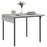 Folding Dining Table, Drop Leaf Table for 2-4 People, Grey