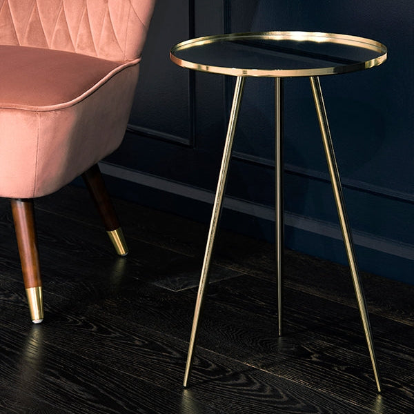 Panatella Brass Side Table