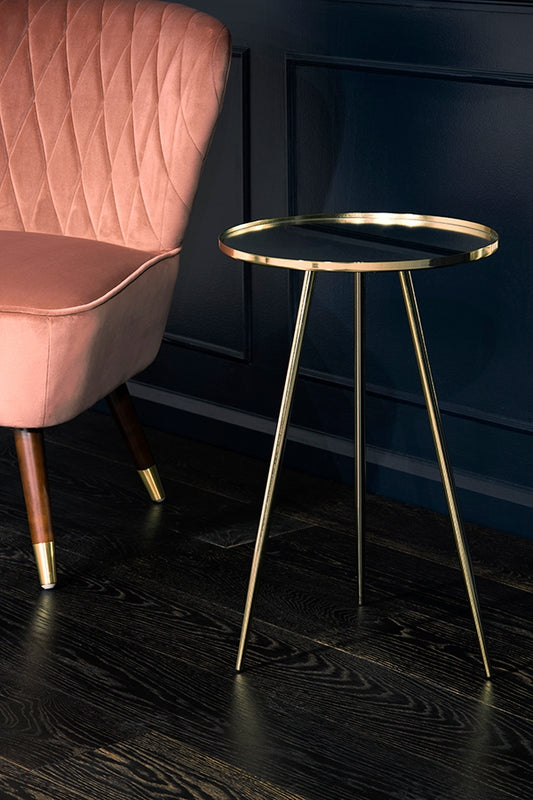 Panatella Brass Side Table