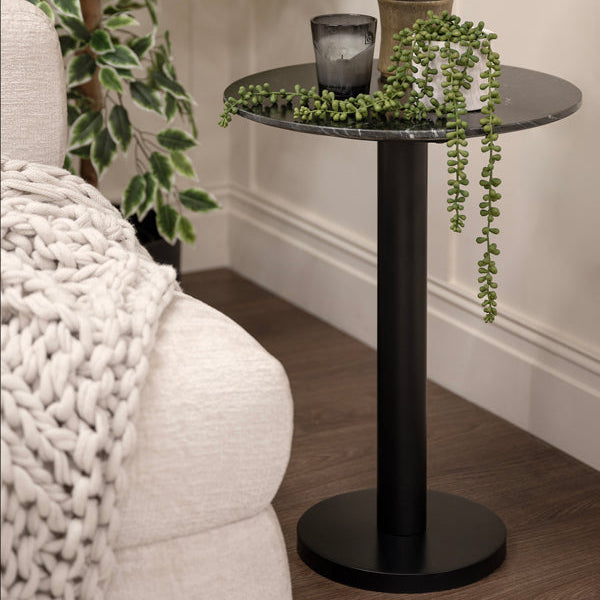 Parker Black Marble Side Table