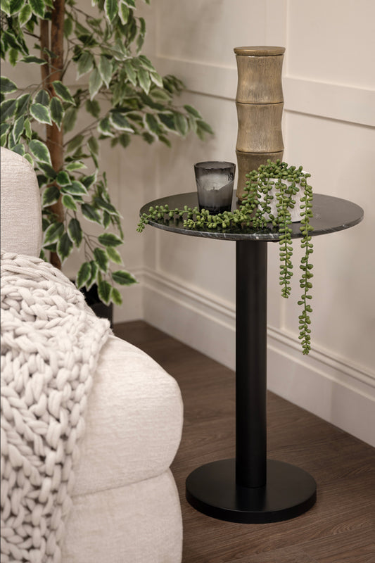 Parker Black Marble Side Table