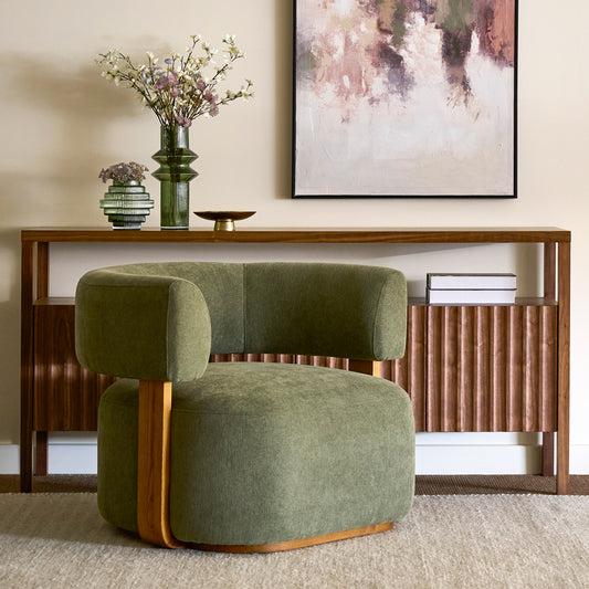 Pax Accent chair Sage Green – Chestnut