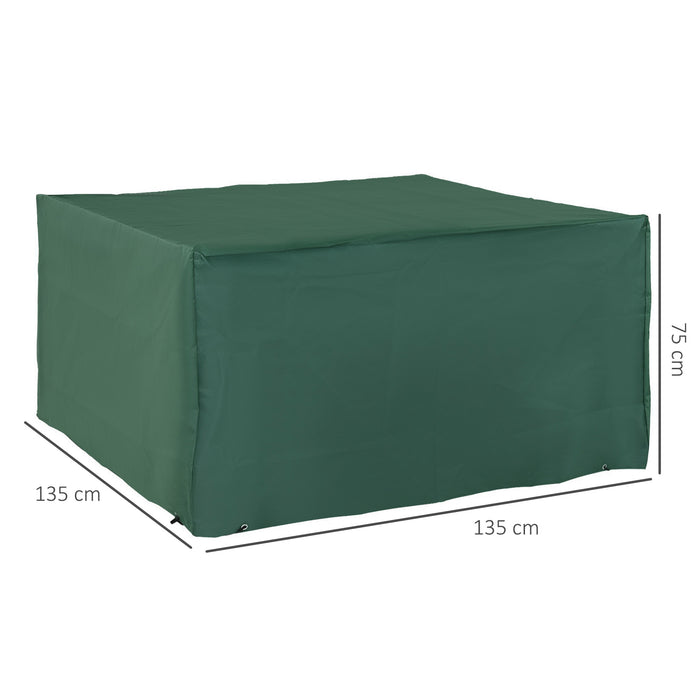 UV Rain Protective Rattan Furniture Cover Cube Design Cover for Wicker Rattan Garden 135x135x75cm