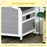 Wooden Dog Kennel for Outside 97L x 72W x 65Hcm, Grey