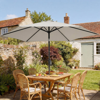 Garden Parasol, 2m Outdoor Table Parasol Umbrella with Tilt