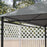 3 x 4m Gazebo Canopy Replacement Cover, Gazebo Roof Replacement (TOP COVER ONLY), Grey