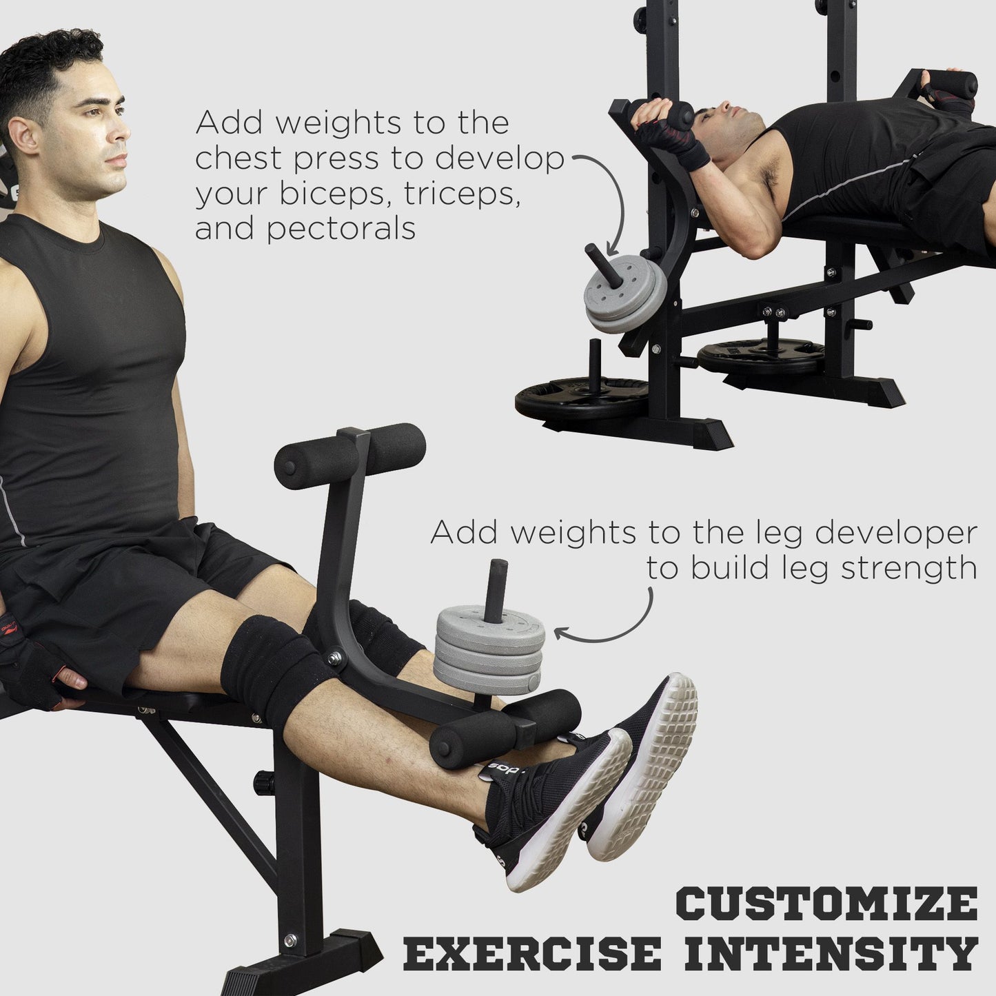 Adjustable Weight Bench Multifunction Full Body Workout Bench