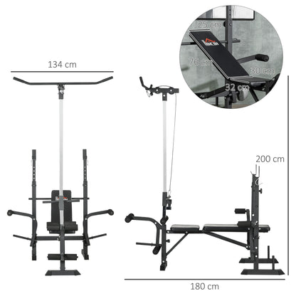 Adjustable Weight Bench Multifunction Full Body Workout Bench