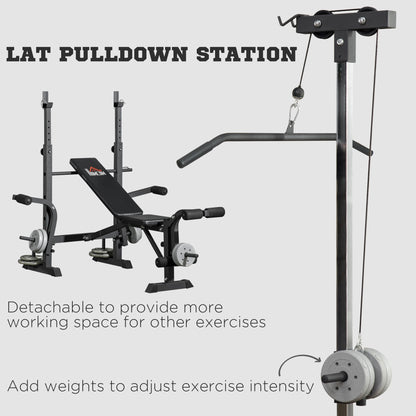 Adjustable Weight Bench Multifunction Full Body Workout Bench