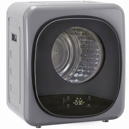 Compact Dryer Machine with 5 Modes, 4kg Small Tumble Dryer, Silver