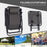 3pcs Folding Zero Gravity Chairs Sun Lounger Table Set w/ Cup Holders Reclining Garden Yard Pool, Dark Grey