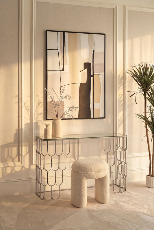 Pino Silver Console Table