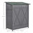 Lockable Garden Wood Storage Shed 139 x 75 x 160cm, Grey