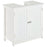 Under Sink Bathroom Storage Cabinet 2 Layers Vanity Unit Wooden - White