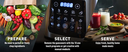 Tefal PerfectMix Cook Blender & Cooker - Stainless Steel / Black