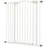 Metal Pet Safety Gate Dog Gate Folding Fence, White